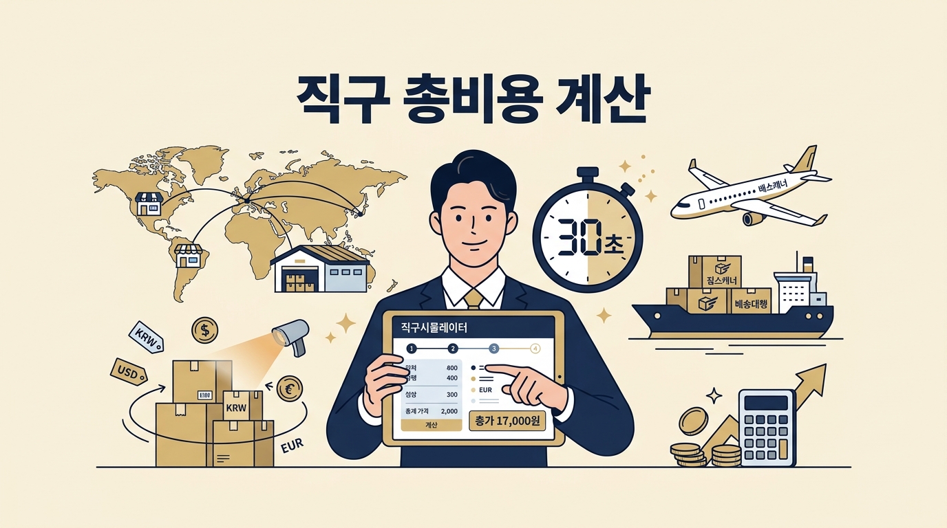 직구 총비용 계산, '짐스캐너 직구시뮬레이터'로 30초 만에 끝내세요